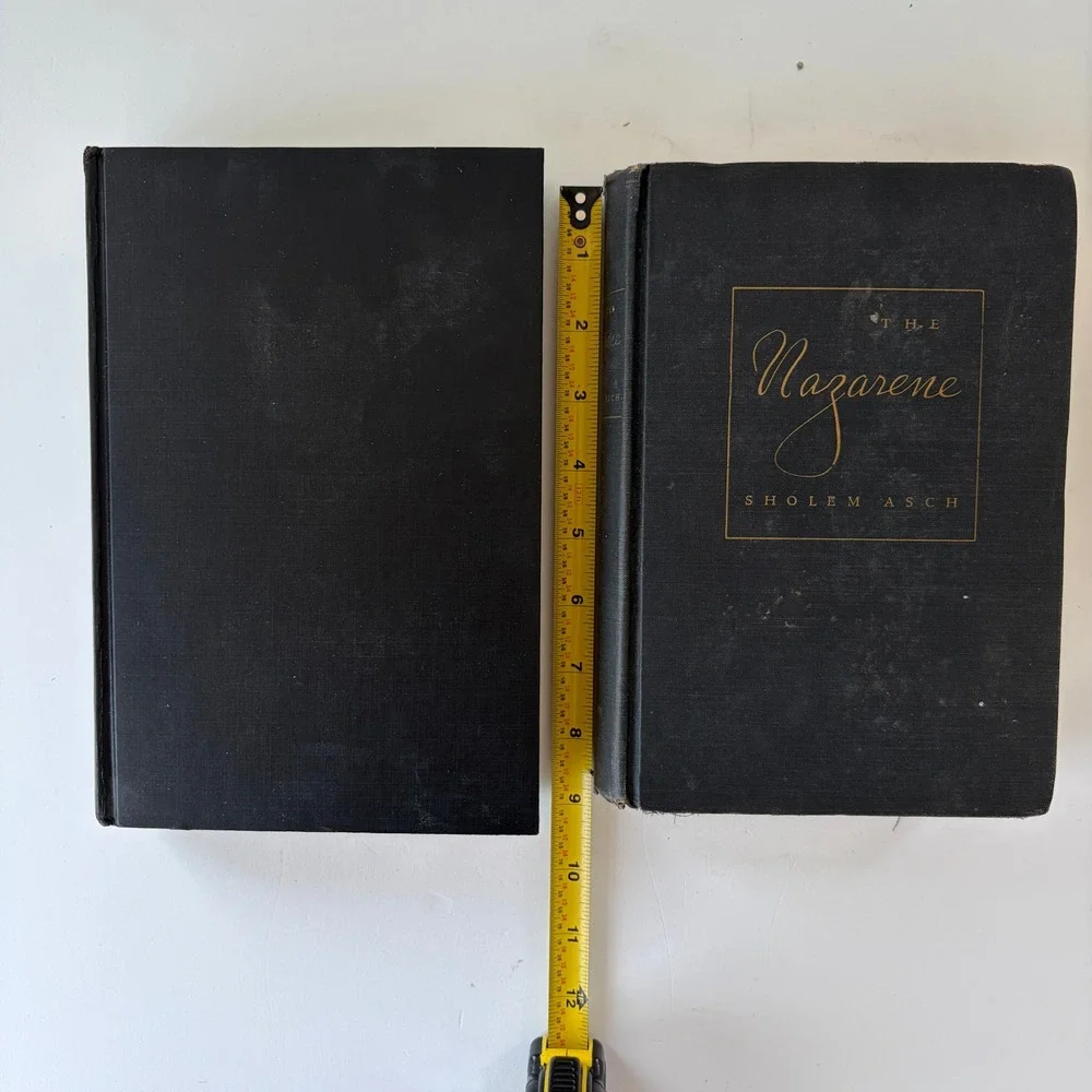 Vintage Black Decorative Books Set The Nazarene 1939 1000 Beautiful Things Gilt